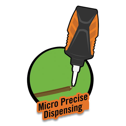 Image of Super Glue Micro Precise, 0.19 oz, Dries Clear, 4/Carton
