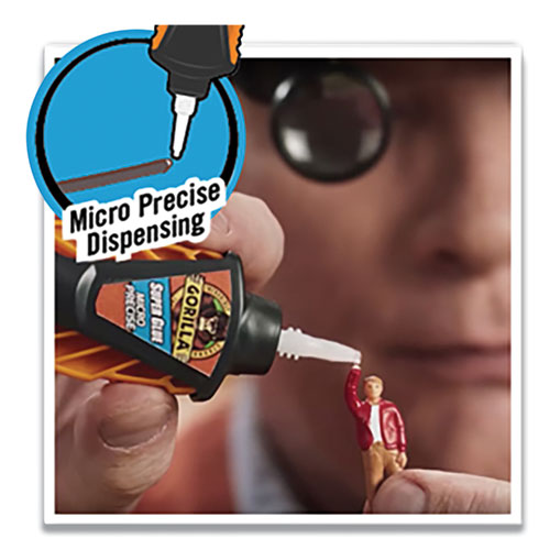 Image of Gorilla® Super Glue Micro Precise, 0.19 Oz, Dries Clear, 4/Carton