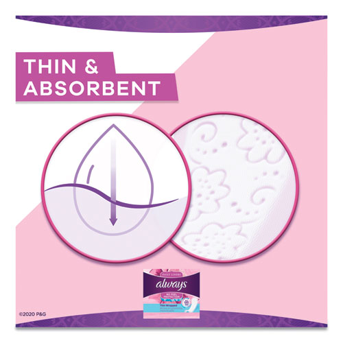 THIN DAILY PANTY LINERS, REGULAR, 120/PACK, 6 PACKS/CARTON