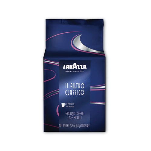 Lavazza Filtro Classico Fractional Coffee, Dark and Intense, 2.2 oz Fraction Pack, 30/Carton