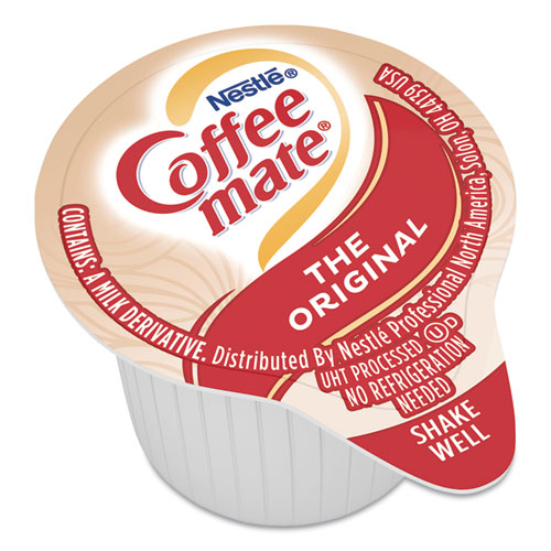 Image of Coffee Mate® Liquid Coffee Creamer, Original, 0.38 Oz Mini Cups, 50/Box, 4 Boxes/Carton, 200 Total/Carton