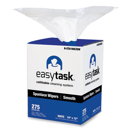 EASY TASK A100 WIPER, CENTER-PULL, 10 X 12, 275 SHEETS/ROLL WITH ZIPPER BAG
