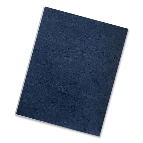 Classic Grain Texture Binding System Covers, 11 x 8.5, Navy, 50/Pack