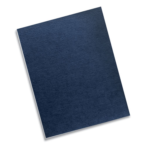 Image of Fellowes® Expressions Linen Texture Presentation Covers For Binding Systems, Navy, 11 X 8.5, Unpunched, 200/Pack