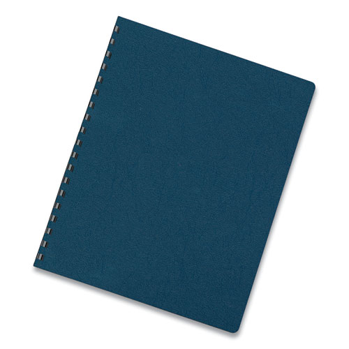 Image of Fellowes® Executive Leather-Like Presentation Cover, Navy, 11.25 X 8.75, Unpunched, 50/Pack