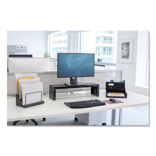 Image of Fellowes® Designer Suites Shelf, 30 Lb Capacity, 26 X 7 X 6.75, Black Pearl