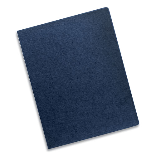Image of Fellowes® Expressions Linen Texture Presentation Covers For Binding Systems, Navy, 11.25 X 8.75, Unpunched, 200/Pack