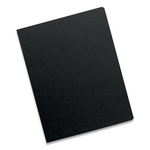 Image of Fellowes® Futura Presentation Covers For Binding Systems, Opaque Black, 11.25 X 8.75, Unpunched, 25/Pack