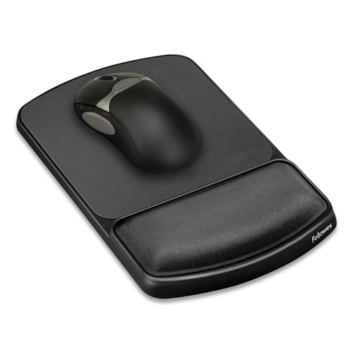 Image of Fellowes® Gel Mouse Pad With Wrist Rest, 6.25 X 10.12, Graphite/Platinum