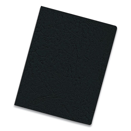 Image of Fellowes® Expressions Classic Grain Texture Presentation Covers For Binding Systems, Black, 11.25 X 8.75, Unpunched, 200/Pack