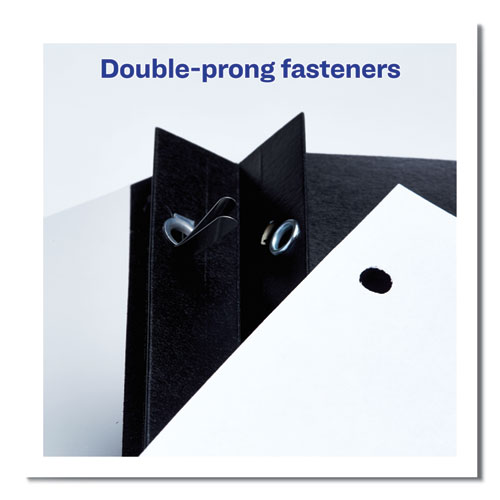 Image of Durable Clear Front Report Cover, Prong Fastener, 0.13" Capacity, 8.5 x 11, Clear/Blue, 25/Box