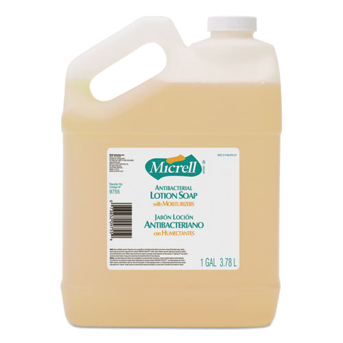 Antibacterial Lotion Soap, Light Scent, Liquid, 1gal Bottle