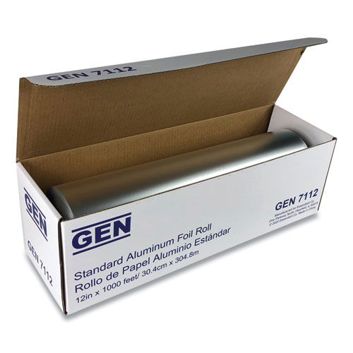 GEN Standard Aluminum Foil Roll, 12" x 1,000 ft