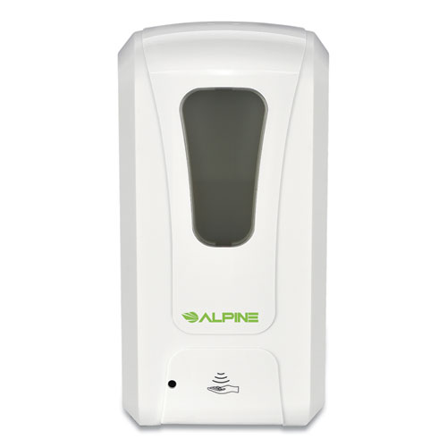 Image of Alpine Liquid Hand Sanitizer/Soap Dispenser, 1,000 Ml, 6 X 4.48 X 11.1, White