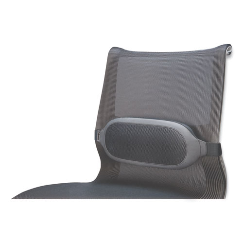 I-SPIRE SERIES LUMBAR CUSHION, 14W X 6D X 3H, GRAY