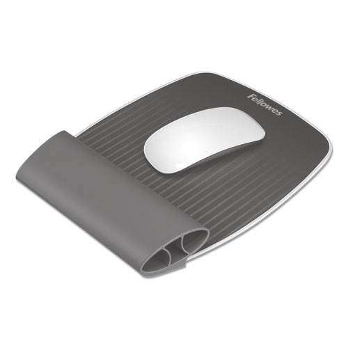 I-Spire Wrist Rocker Mouse Pad with Wrist Rest, 7.81 x 10, Gray