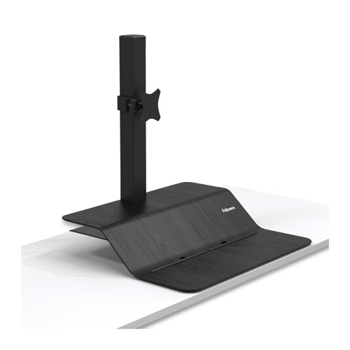 Lotus VE Sit-Stand Workstation, 29" x 28.5" x 27.5" to 42.5", Black