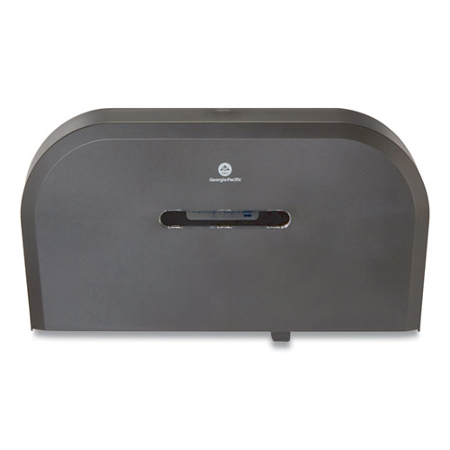 Georgia Pacific® Professional Jumbo Jr. Bathroom Tissue Dispenser, Double Roll, 22.1 X 4.8 X 12.1, Black