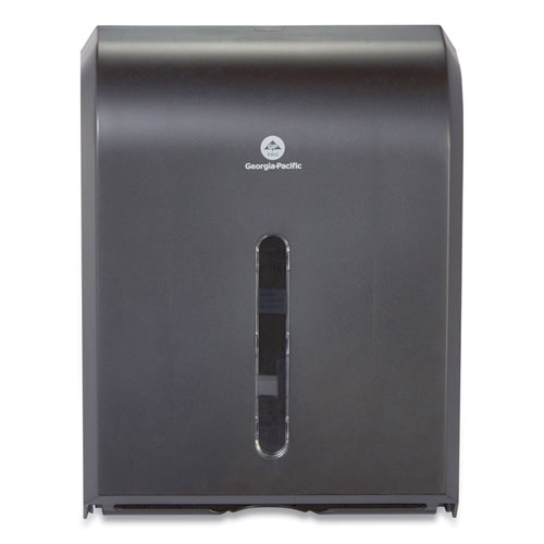 Image of Georgia Pacific® Professional Dispenser For Combi-Fold C-Fold/Multifold/Bigfold Towels, 12.3 X 6 X 15.5, Black