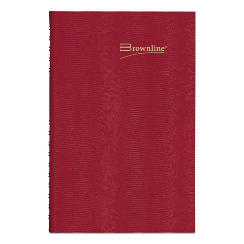 Image of CoilPro Daily Planner, 10 x 7.88, Red Cover, 12-Month (Jan to Dec): 2023
