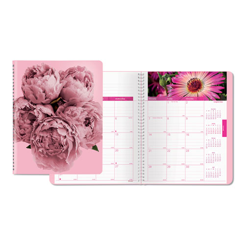 Pink Ribbon Monthly Planner, 8.88 x 7.13, Pink, 2021