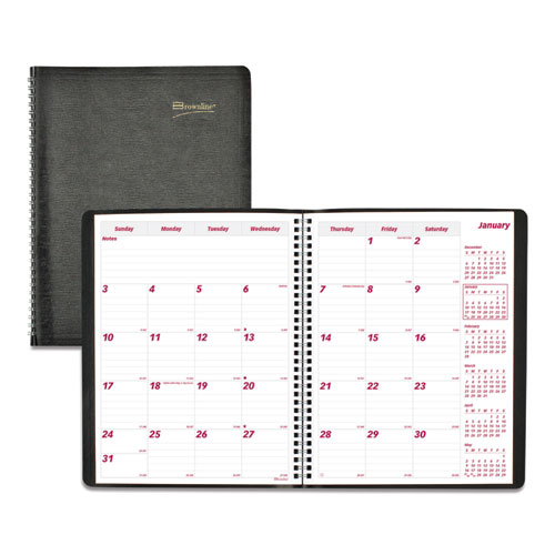 Image of Essential Collection 14-Month Ruled Monthly Planner, 11 x 8.5, Black Cover, 14-Month (Dec to Jan): 2022 to 2024