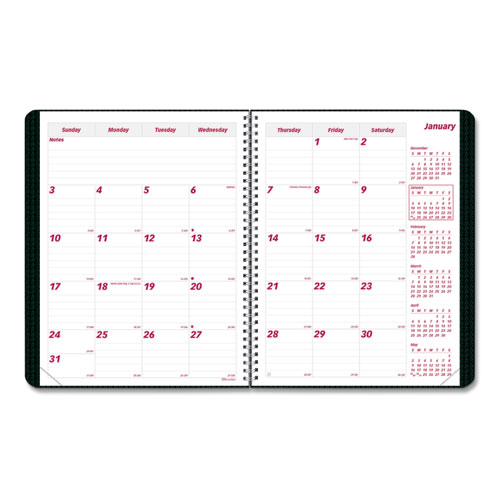 Image of Brownline® Duraflex 14-Month Planner, 11 X 8.5, Black Cover, 14-Month (Dec To Jan): 2023 To 2025