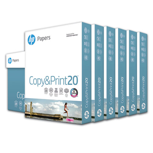 CopyandPrint20 Paper, 92 Bright, 20lb, 8.5 x 11, White, 400 Sheets/Ream, 6 Reams/Carton