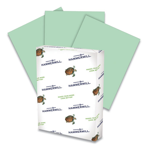 Colors Print Paper, 20 lb Bond Weight, 8.5 x 11, Green, 500/Ream