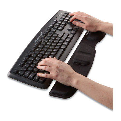 Image of Fellowes® Gel Keyboard Palm Support, 18.25 X 3.37, Black