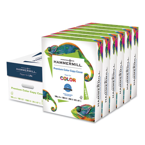 Premium Color Copy Cover, 100 Bright, 100lb, 8.5 x 11, 250 Sheets/Pack, 6 Packs/Carton