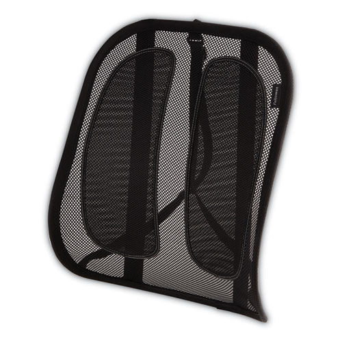 OFFICE SUITES MESH BACK SUPPORT, 17.3W X 5.56D X 20.18H, BLACK