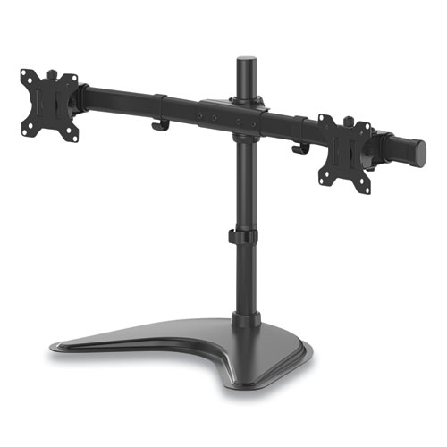 Image of Fellowes® Professional Series Freestanding Dual Horizontal Monitor Arm, For 30" Monitors, 35.75" X 11" X 18.25", Black, Supports 17 Lb