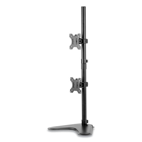 Image of Fellowes® Professional Series Freestanding Dual Stacking Monitor Arm, For 32" Monitors, 15.3" X 35.5" X 11", Black, Supports 17 Lb