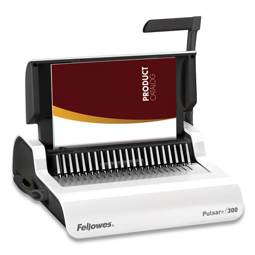 Image of Fellowes® Pulsar Manual Comb Binding System, 300 Sheets, 18.13 X 15.38 X 5.13, White