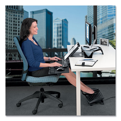 Image of Fellowes® Professional Series Back Support With Microban Protection, 15 X 2 X 14.5, Black