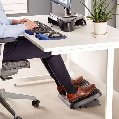 Image of Fellowes® Standard Footrest, Adjustable, 17.63W X 13.13D X 3.75H, Graphite