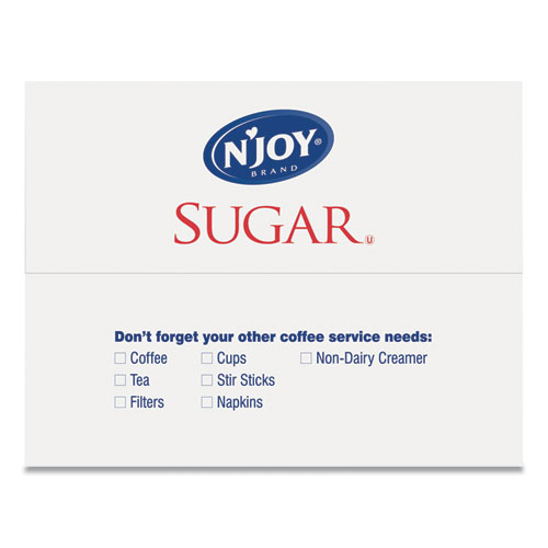 Sugar Packets, 0.1 oz, 2,000 Packets/Box