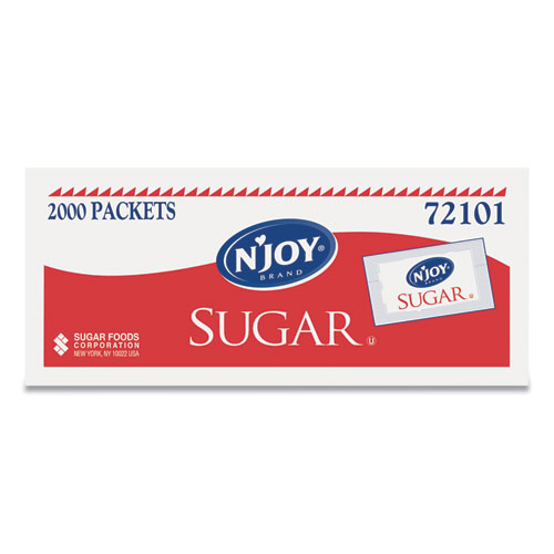 Sugar Packets, 0.1 oz, 2,000 Packets/Box