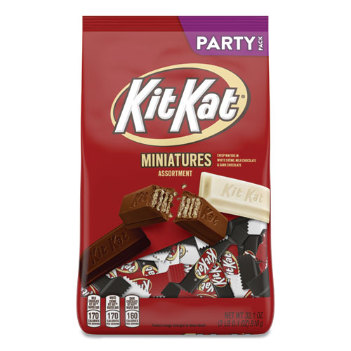 Kit Kat® Miniatures Party Bag, Assorted, 32.1 oz