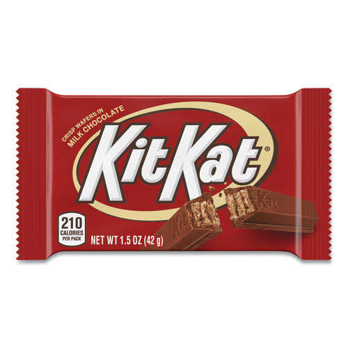 Kit Kat® Bar, Crisp Wafers in Milk Chocolate, 54 oz, 36/Box