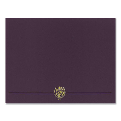 Classic Crest Certificate Covers, 9.38 x 12, Hunter, 5/Pack