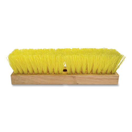 O'Dell® Deck Brush, 10" Brush, Tan Hardwood Handle