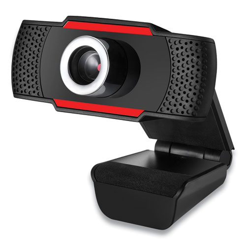 CyberTrack H3 720P HD USB Webcam with Microphone, 1280 pixels x 720 pixels, 1.3 Mpixels, Black