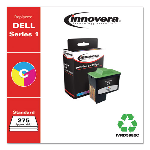 REMANUFACTURED TRI-COLOR HIGH-YIELD INK, REPLACEMENT FOR DELL SERIES 1 (T0530), 275 PAGE-YIELD