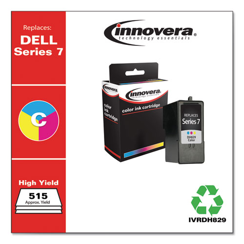 REMANUFACTURED TRI-COLOR HIGH-YIELD INK, REPLACEMENT FOR DELL SERIES 7 (CH884), 515 PAGE-YIELD