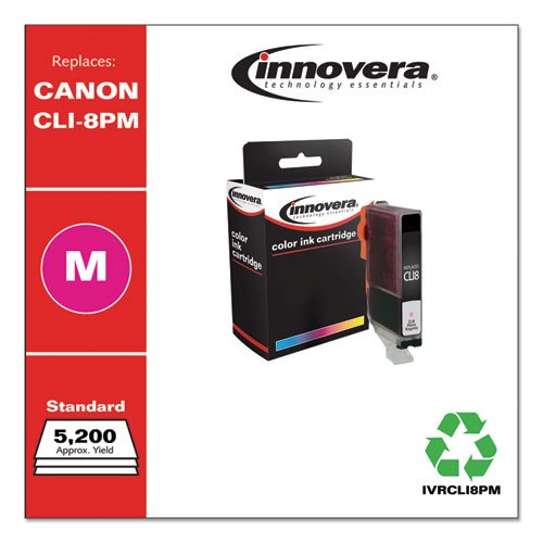 REMANUFACTURED PHOTO MAGENTA INK, REPLACEMENT FOR CANON CLI8PM (0625B002), 5,630 PAGE-YIELD