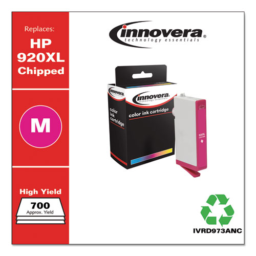 REMANUFACTURED MAGENTA HIGH-YIELD INK, REPLACEMENT FOR HP 920XL (CD973AN), 700 PAGE-YIELD
