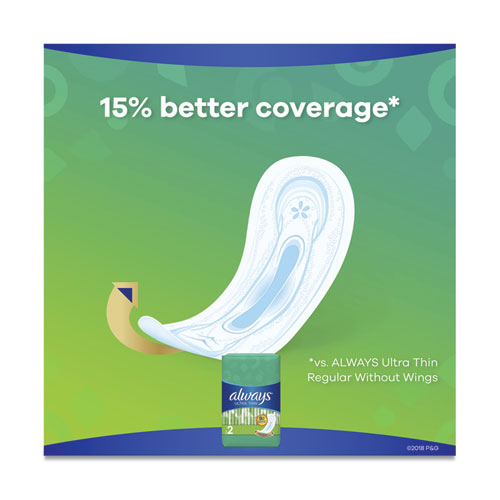 Image of Ultra Thin Pads, Super Long 10 Hour, 40/Pack