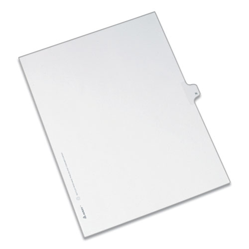 Avery 01081 Avery-Style Legal Exhibit Side Tab Divider White 25/Pack Title: 81 Letter 
